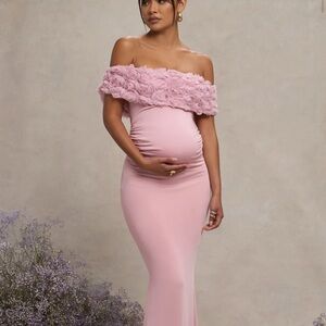 Club L London Pink Strapless Dress